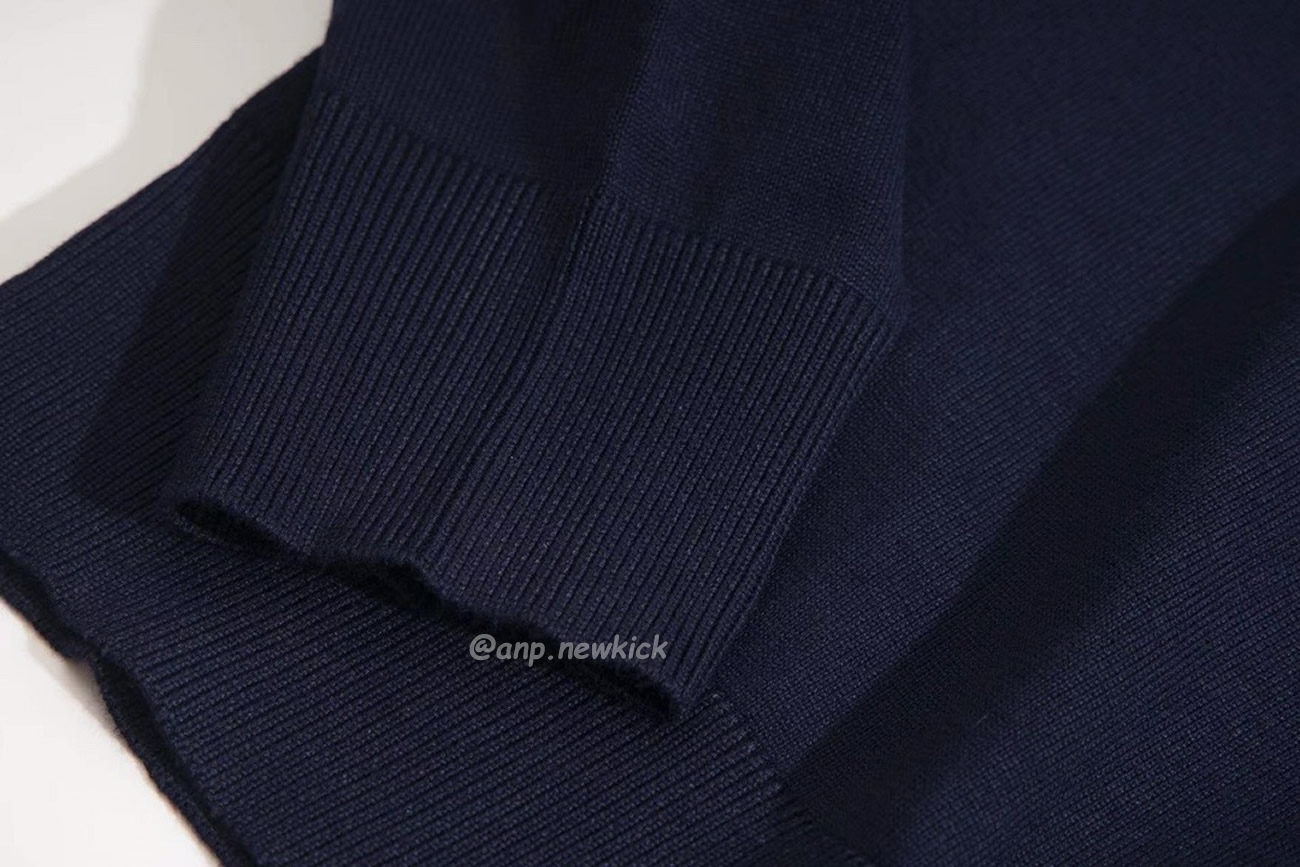 Miu Miu Logo Embroidery Polo Top In Navy (8) - www.newkick.vip